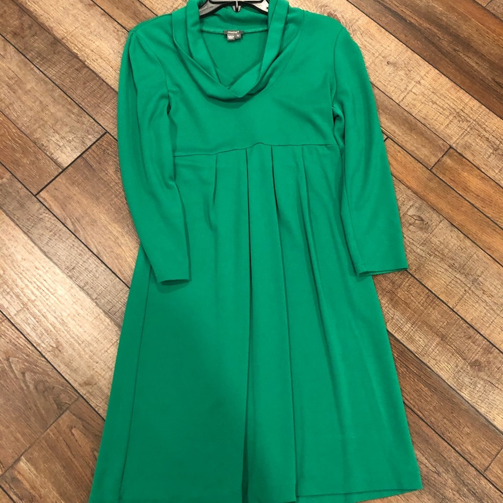 Muse Green baby doll/empire waist dress.